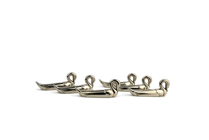 Swan knife rest set, 1970s