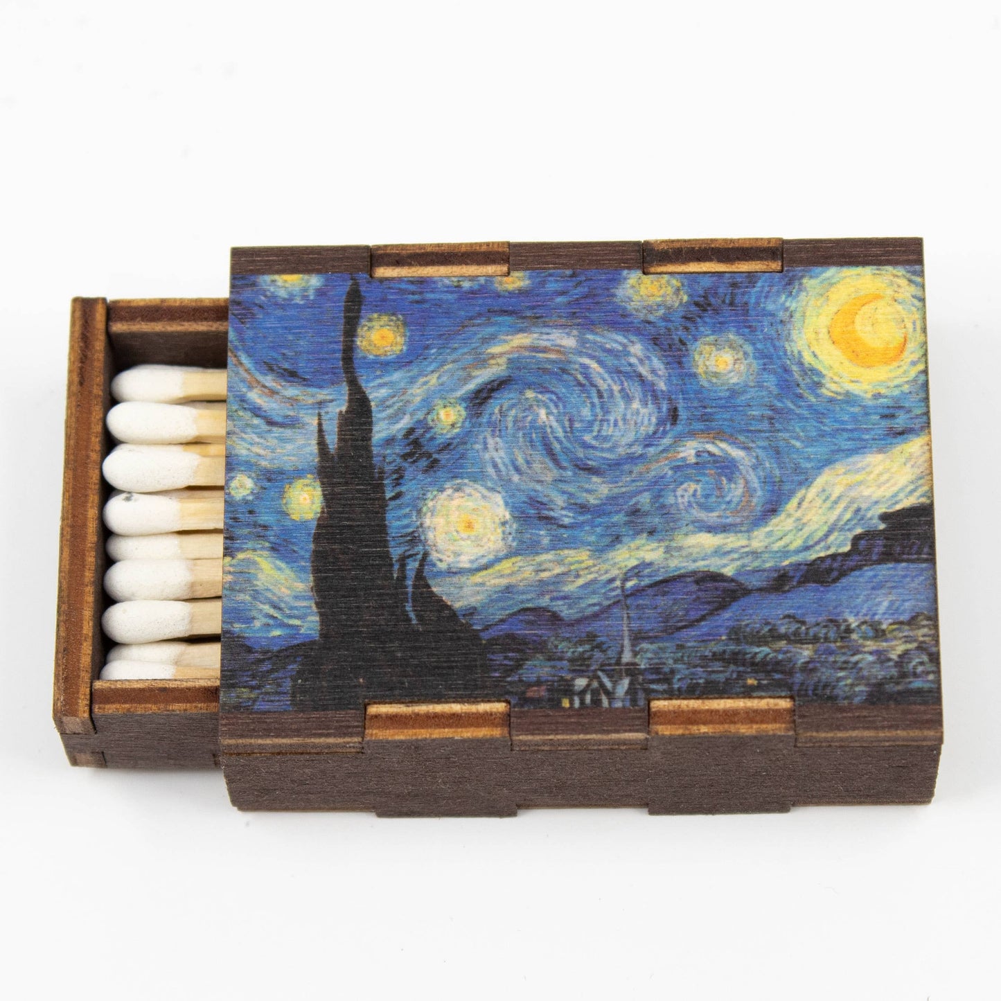 Hand crafted wooden matchboxes