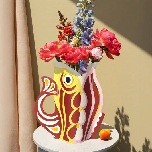 The big ruby fish Paper Vase