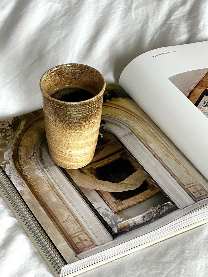 Vintage stoneware glasses