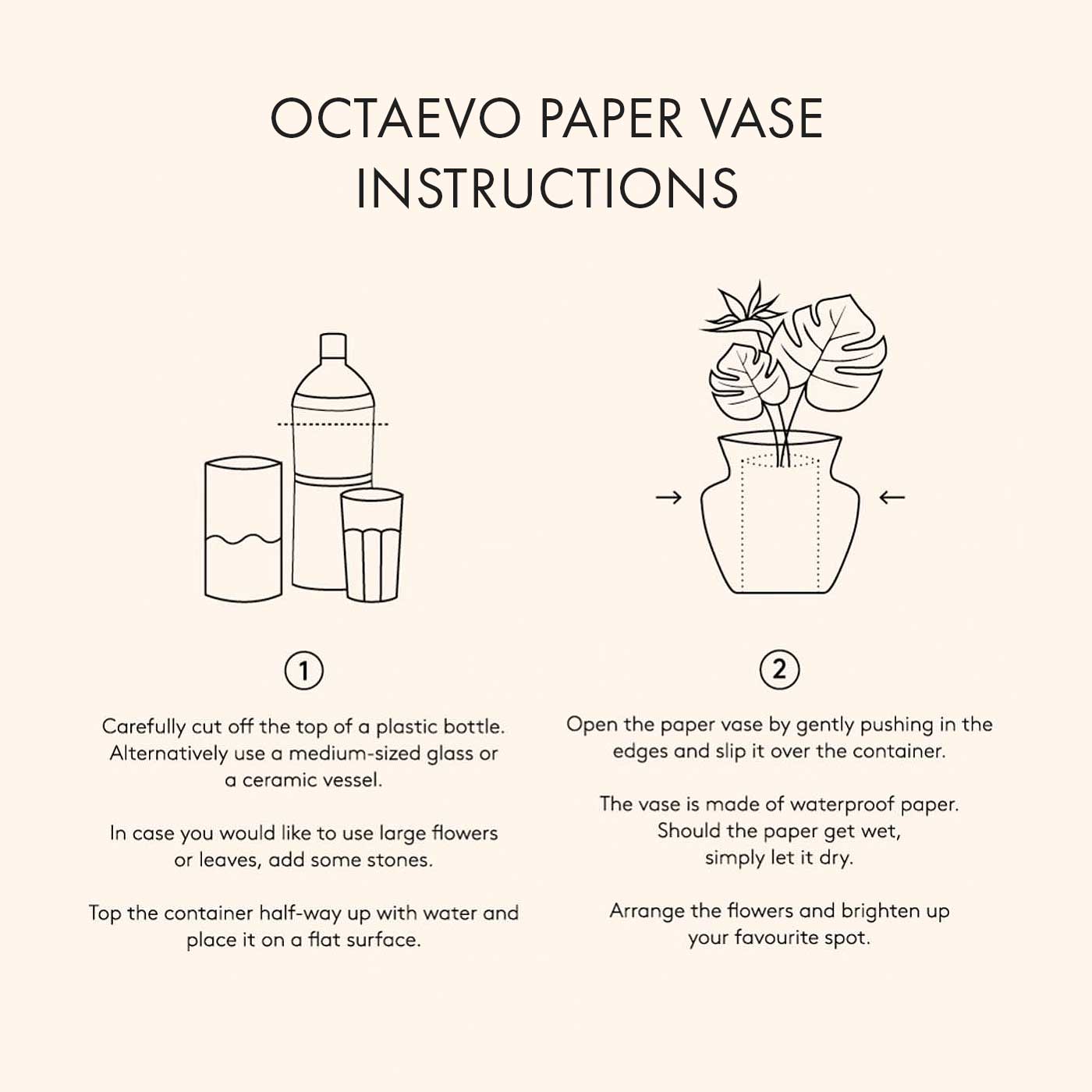 The Miró Paper Vase - Ivory
