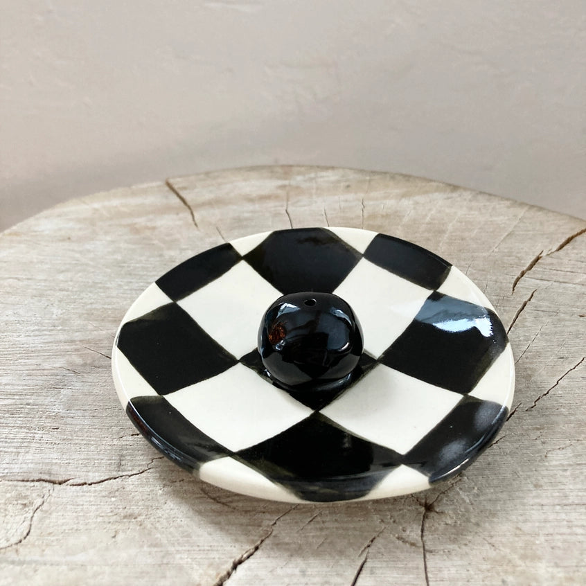 Checkered Incense holder