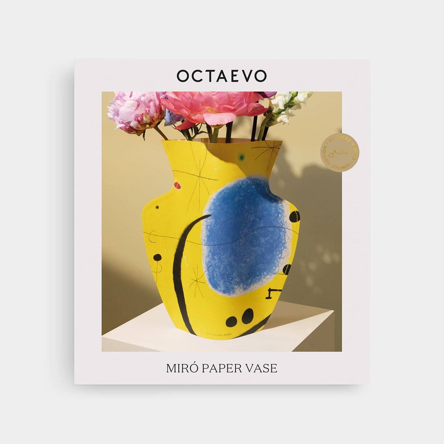 The Miró Paper Vase - Yellow