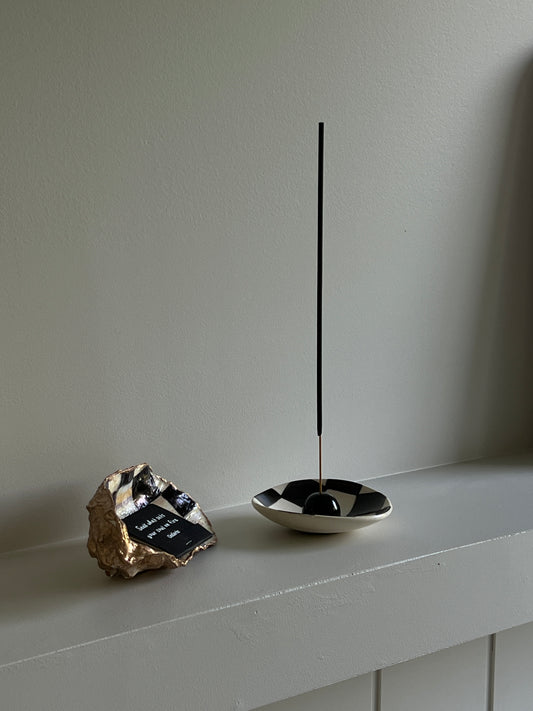 Checkered Incense holder