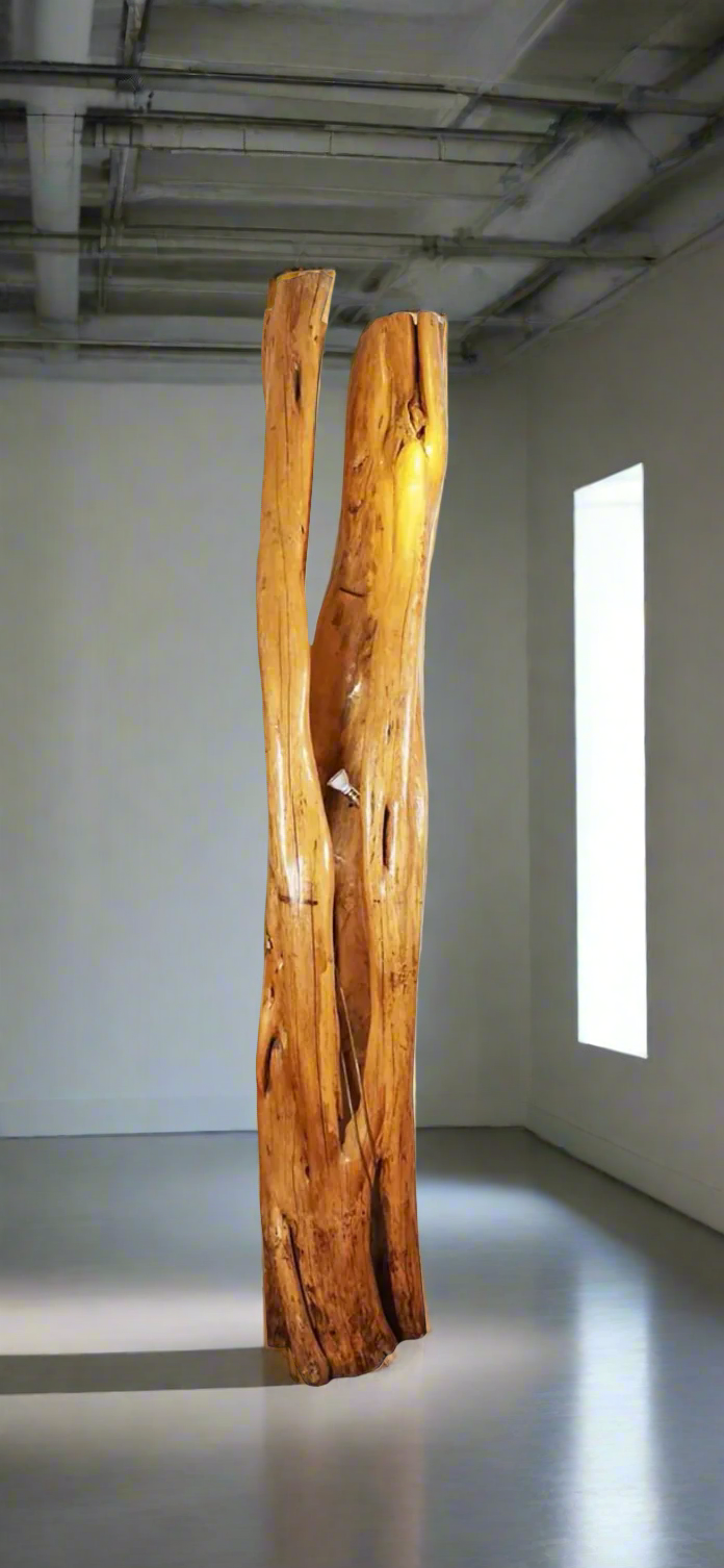 Driftwood oak lamp