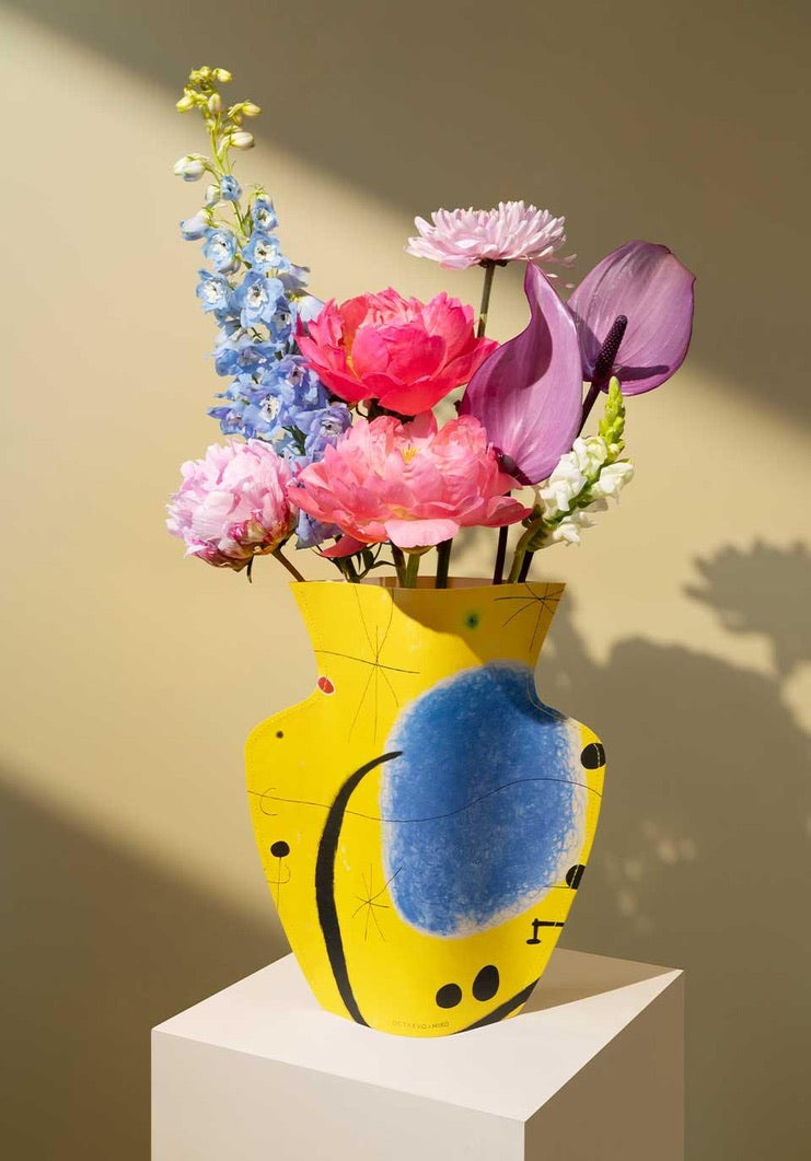 The Miró Paper Vase - Yellow