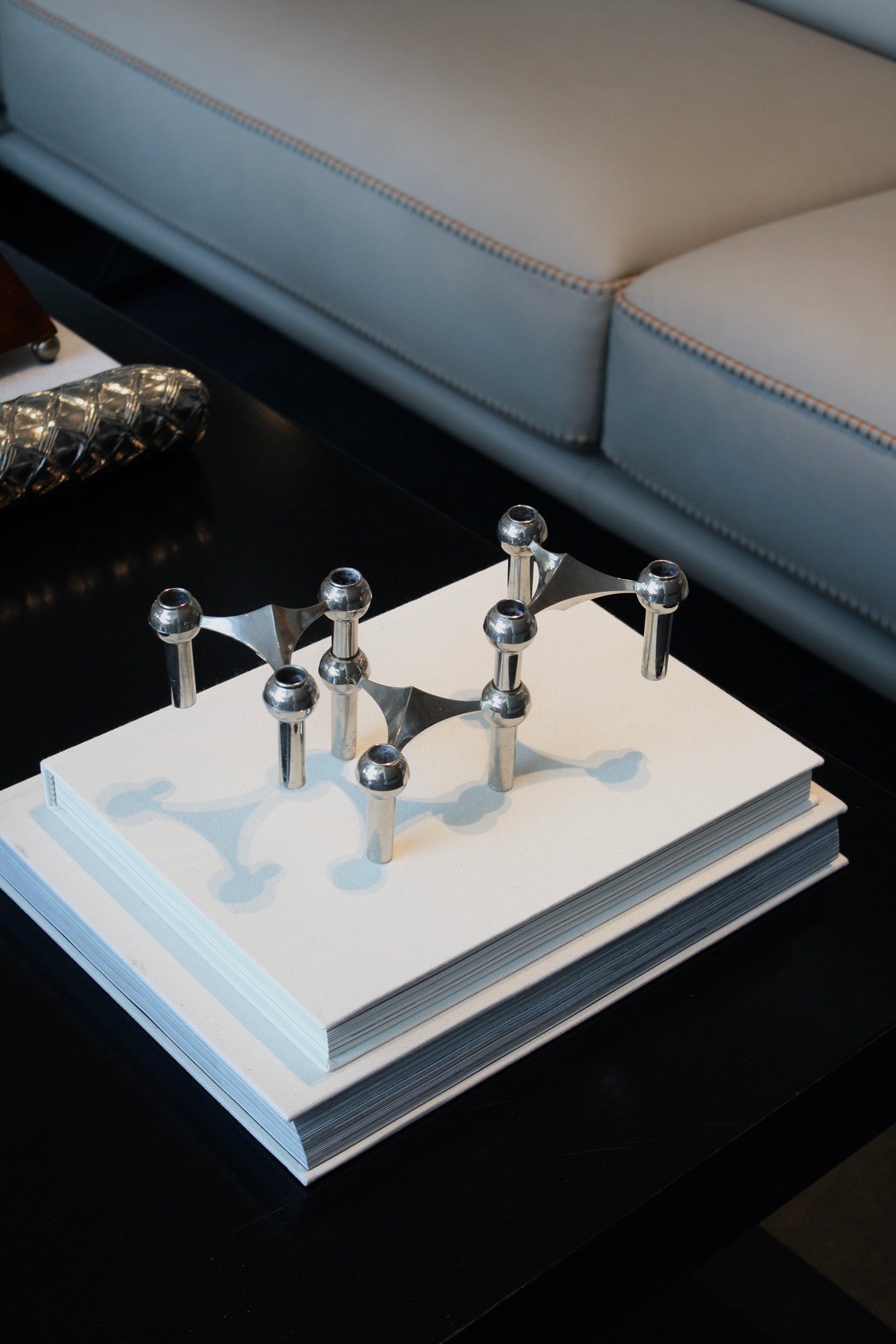 Stoff Nagel candle holder (set of 3), 1970s