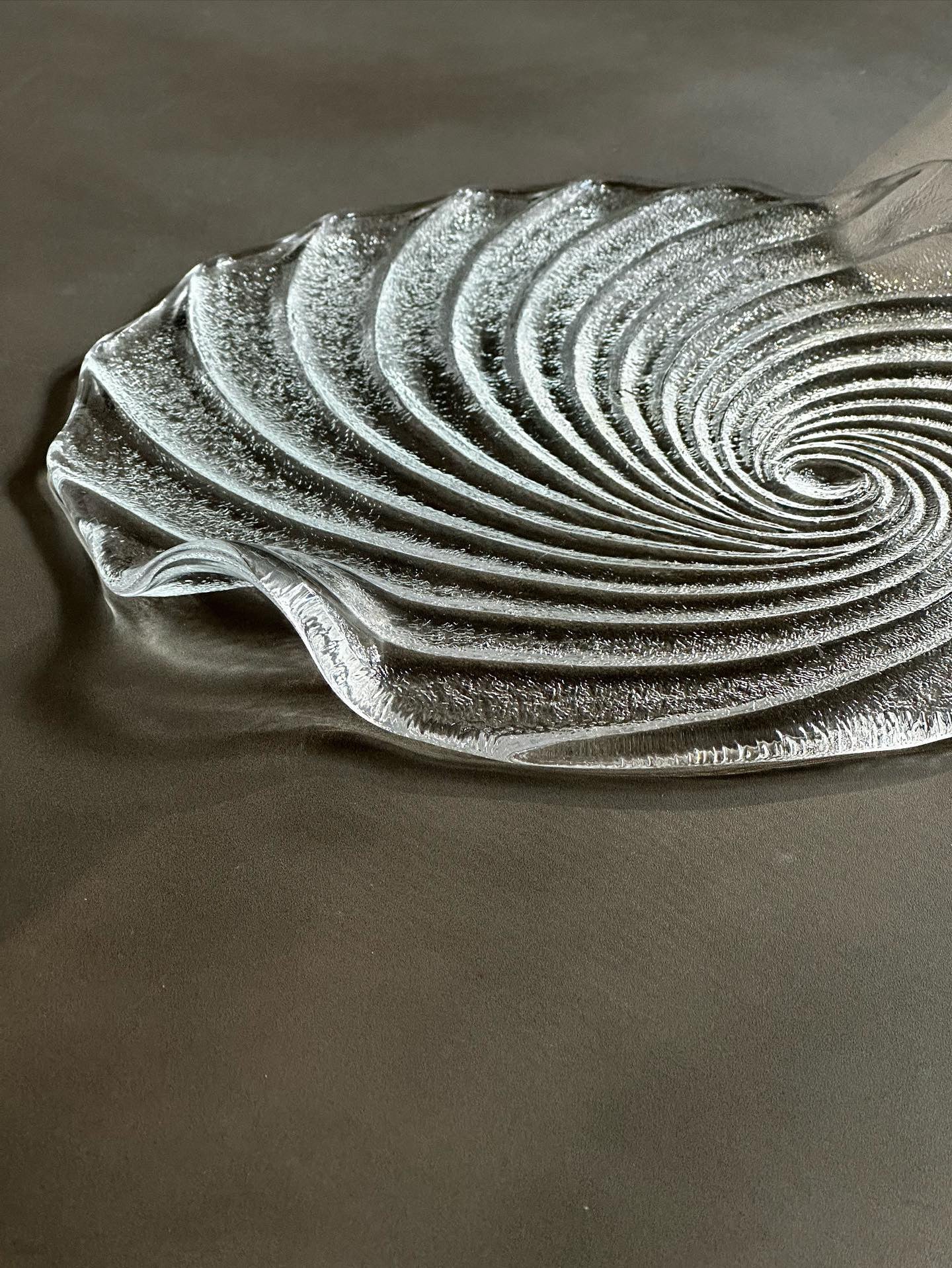 IVV Italy Hand Blown Tempest Swirl Serving Tray