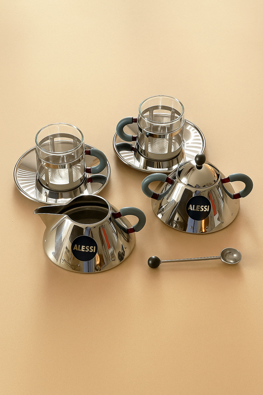 Alessi “PIAZZA”, coffee set by Michael Graves