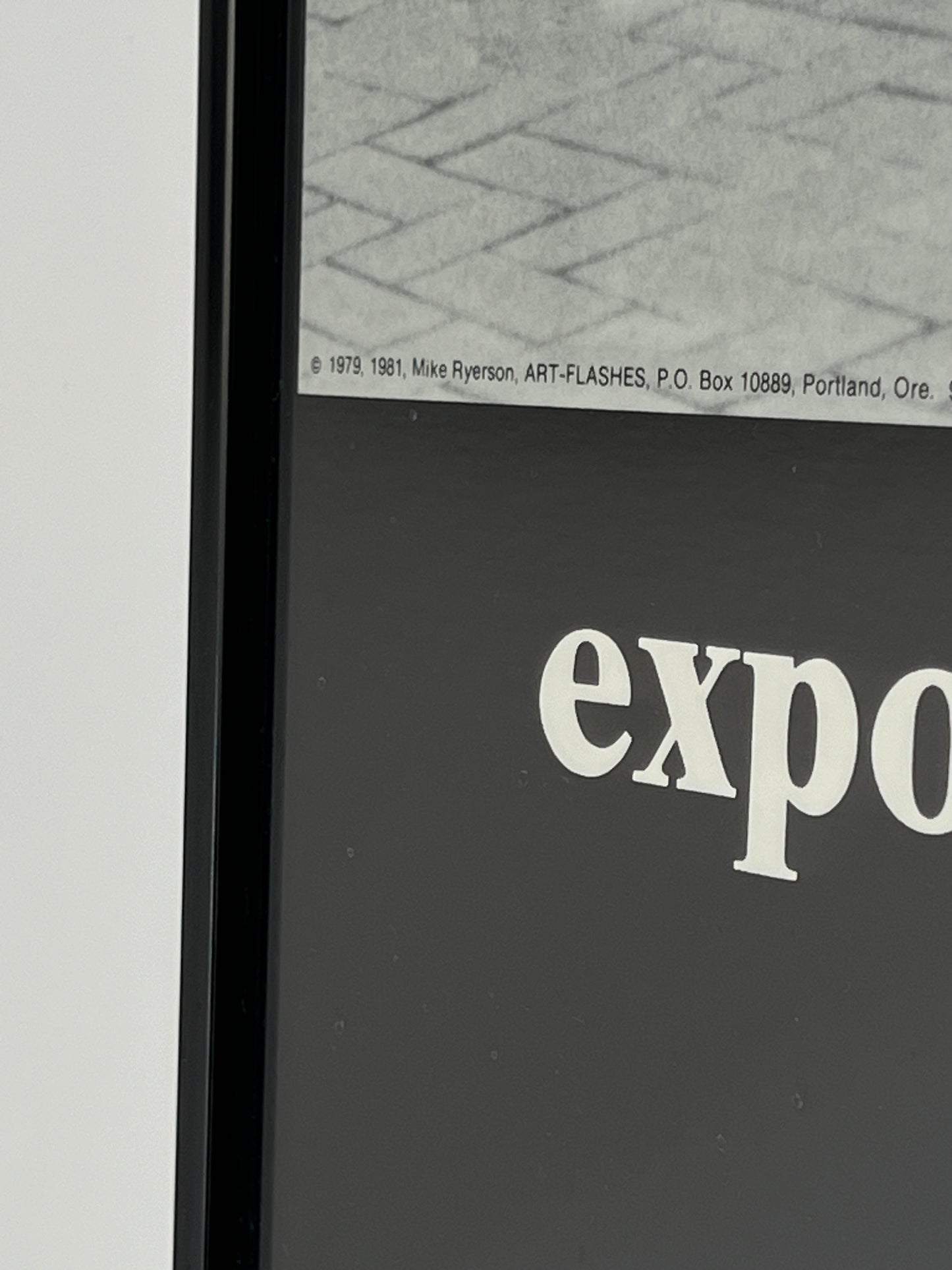 "Expose Yourself to Art" Framed Poster, 1979.