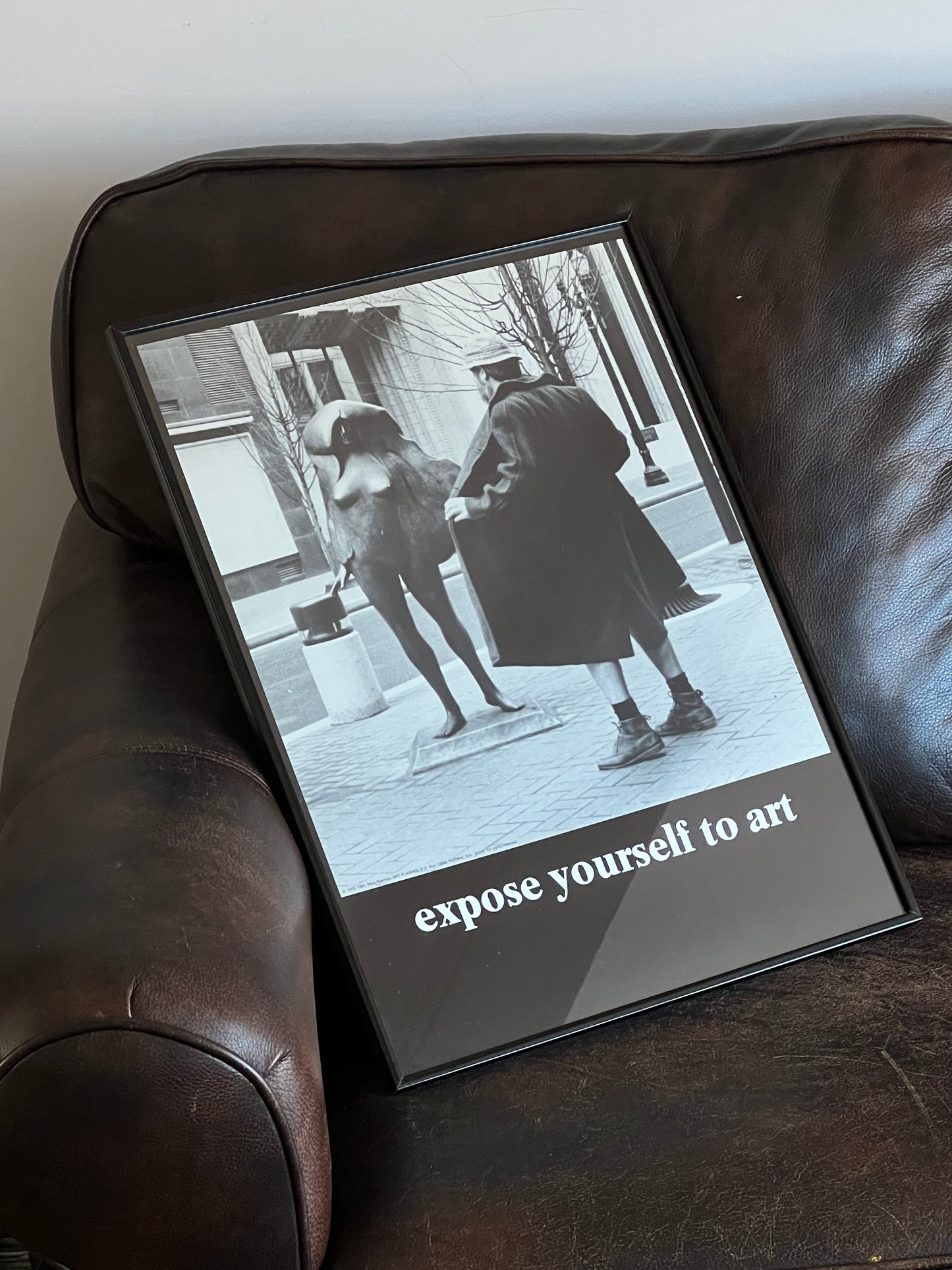 "Expose Yourself to Art" Framed Poster, 1979.