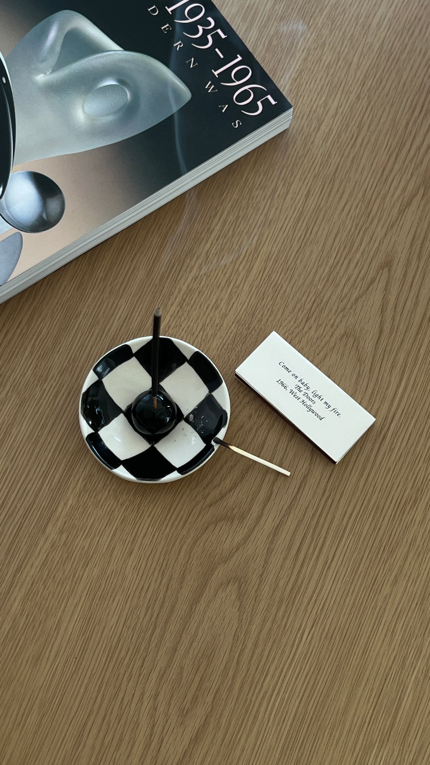 Checkered Incense holder