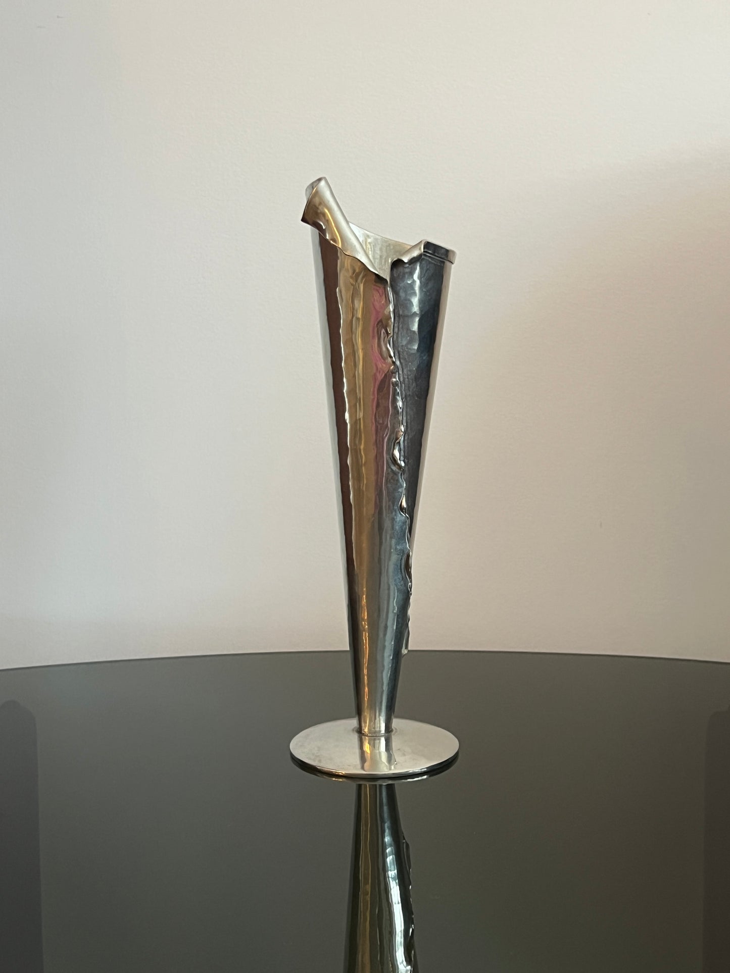 Vintage brutalist Birks vase