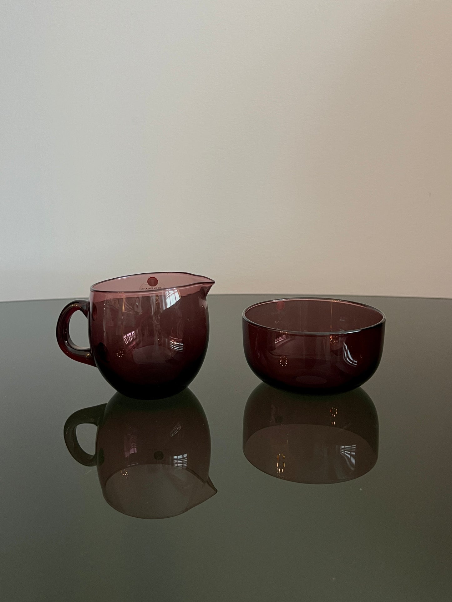 Littala vintage sugar bowl & creamer