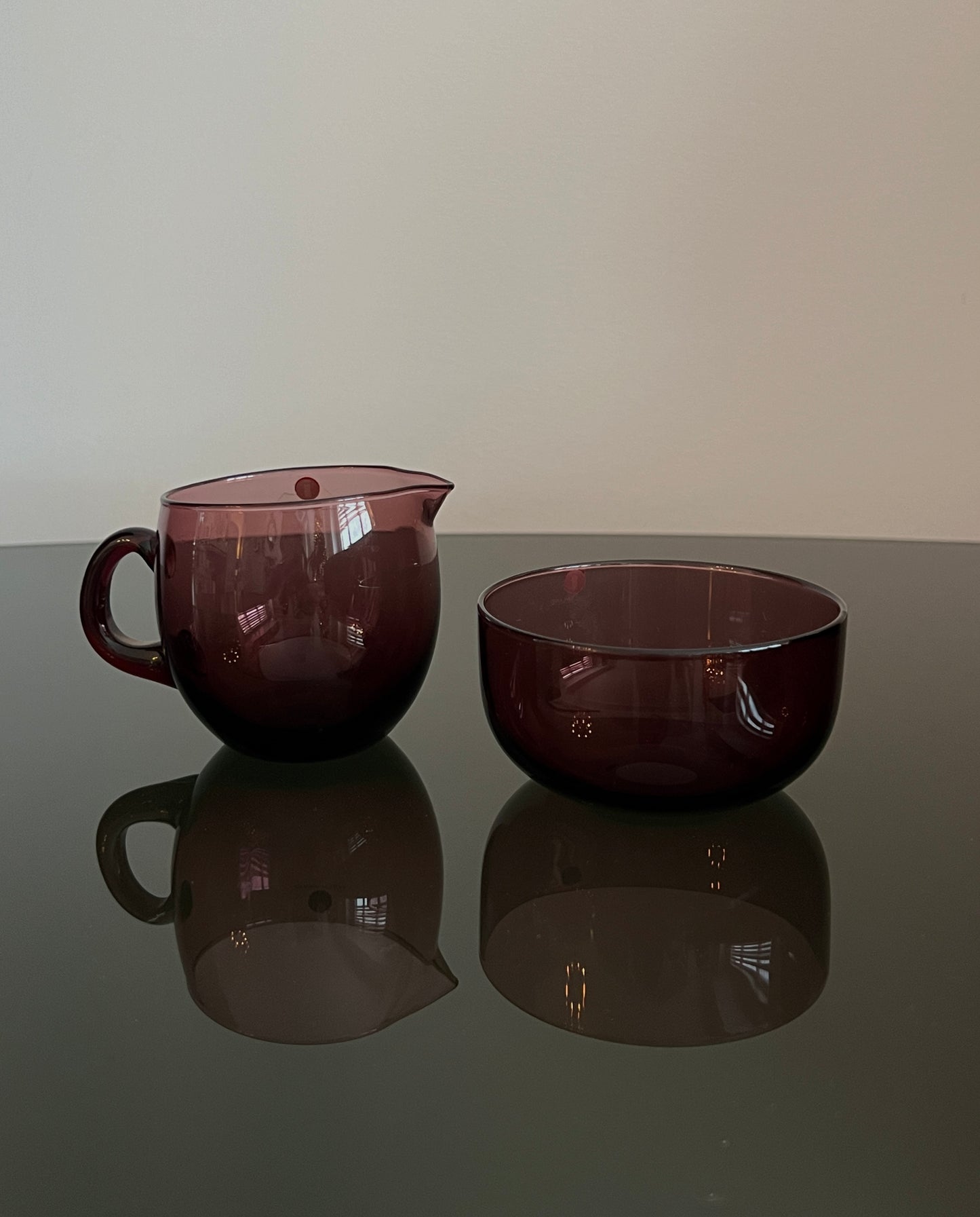Littala vintage sugar bowl & creamer