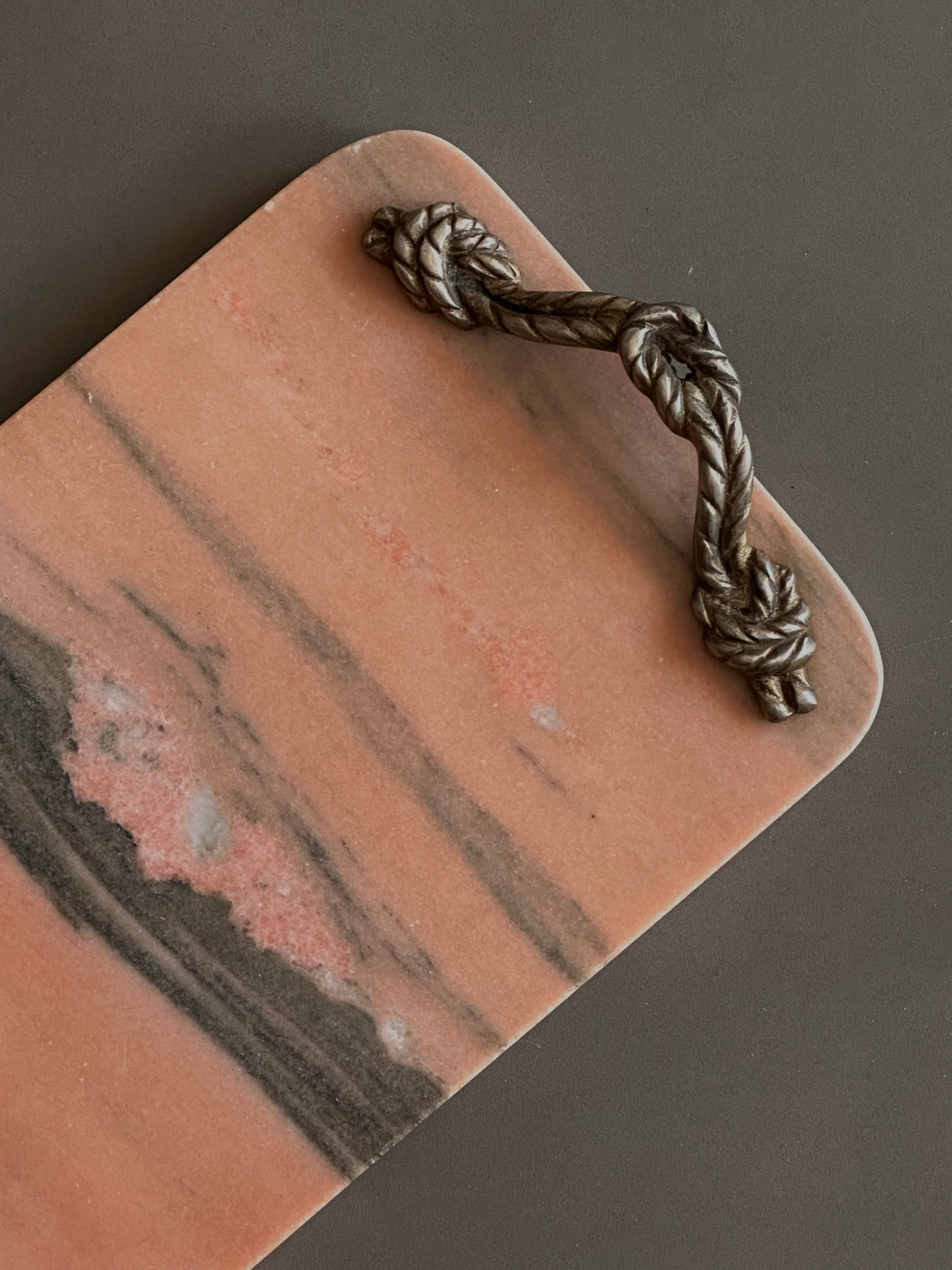 Pink marble tray