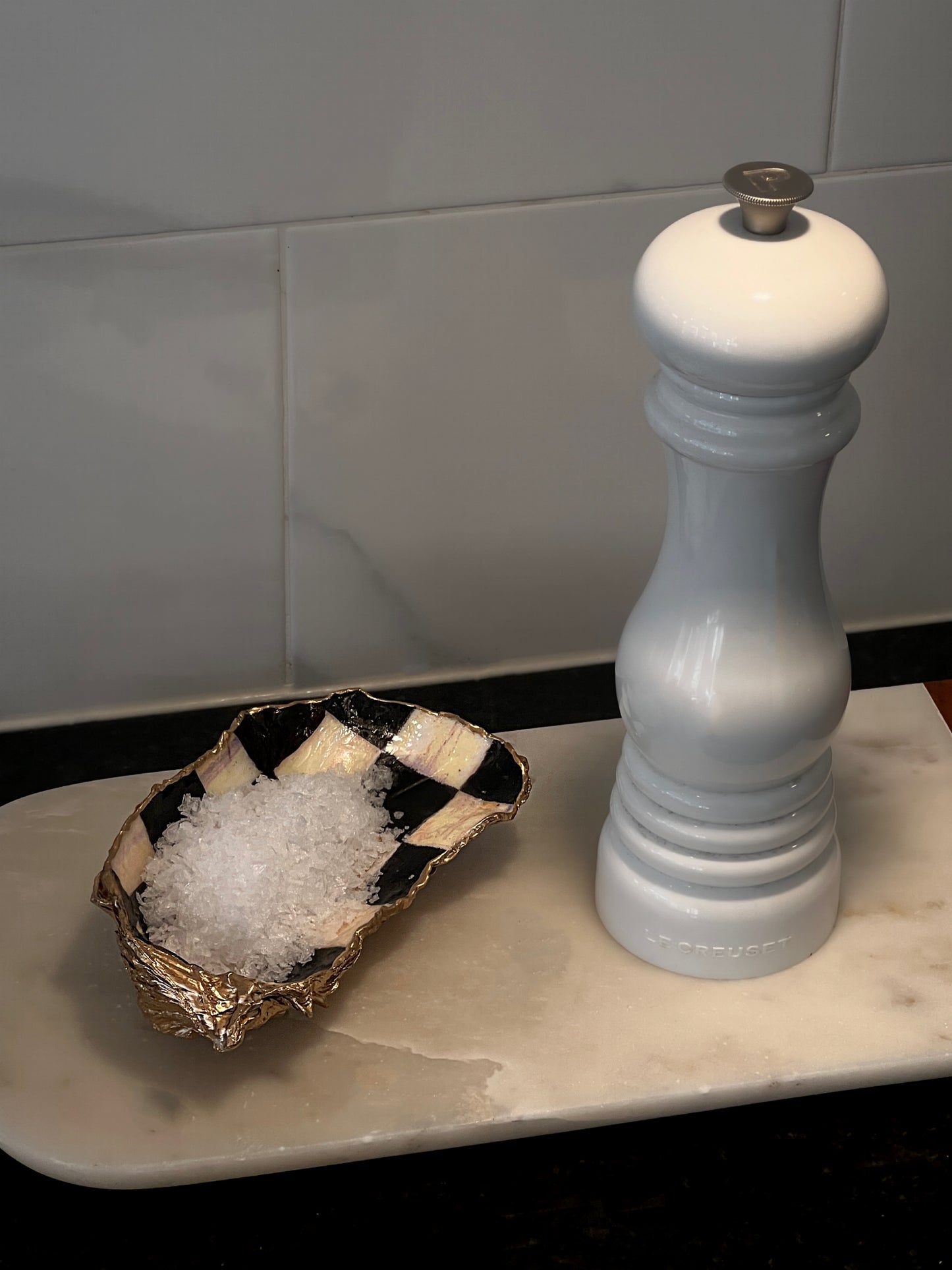 Custom hand painted oyster shell