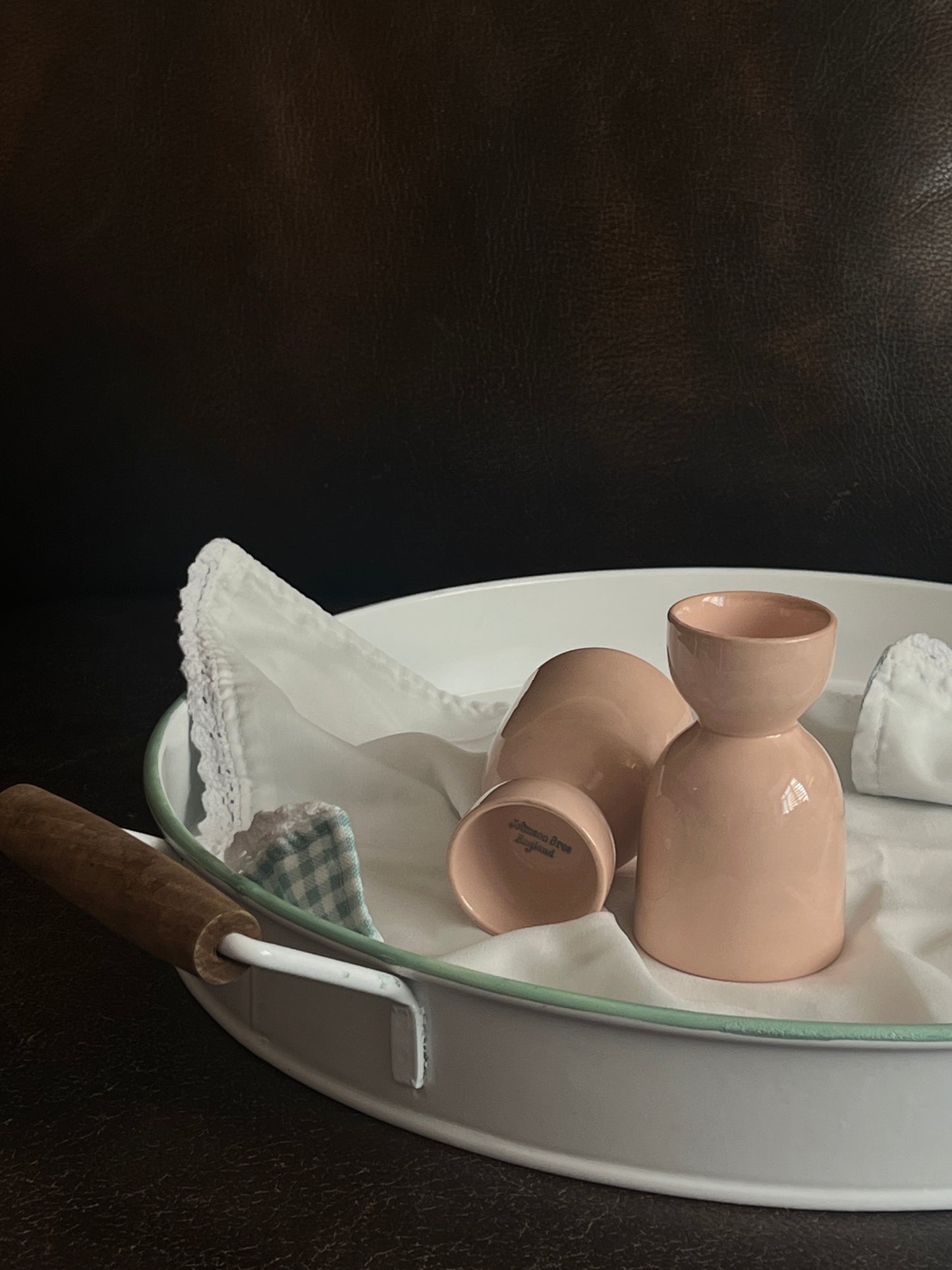 Johnson Brothers rosedawn vintage retro pink Egg Cup, Made In England (set of 2)