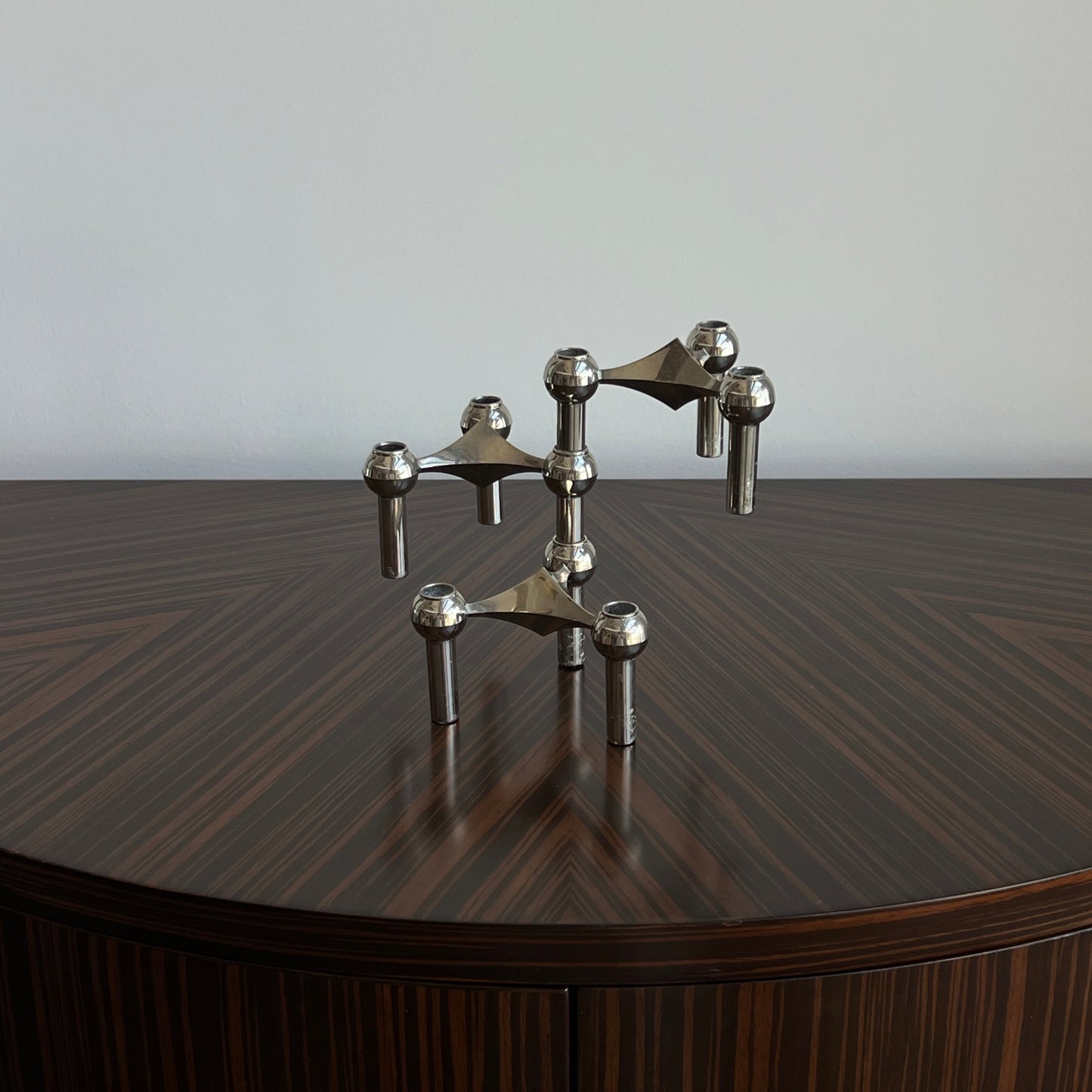 Stoff Nagel candle holder (set of 3), 1970s