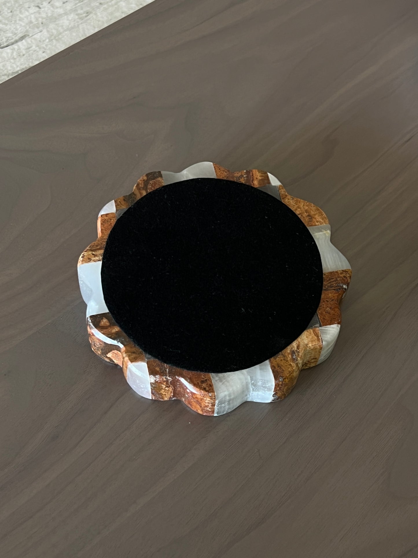 Checkered Onyx & Marble catchall - Parlour
