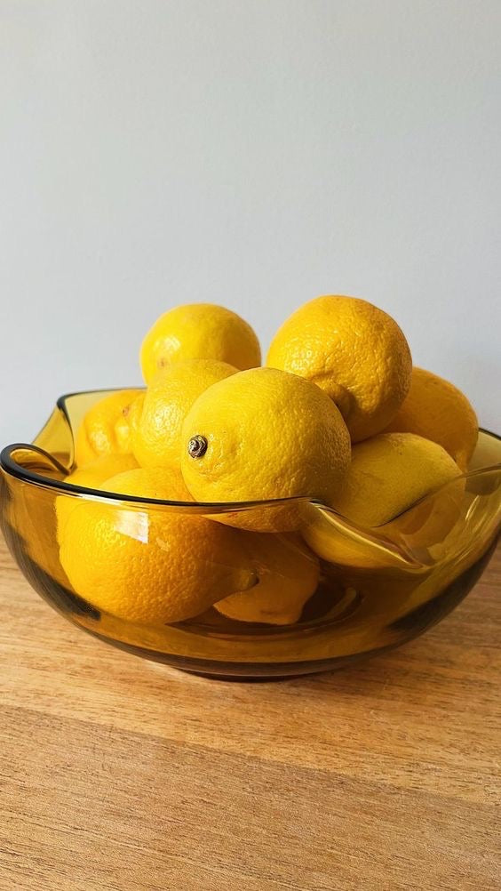 1960's Anchor Hocking's amber glass bowl