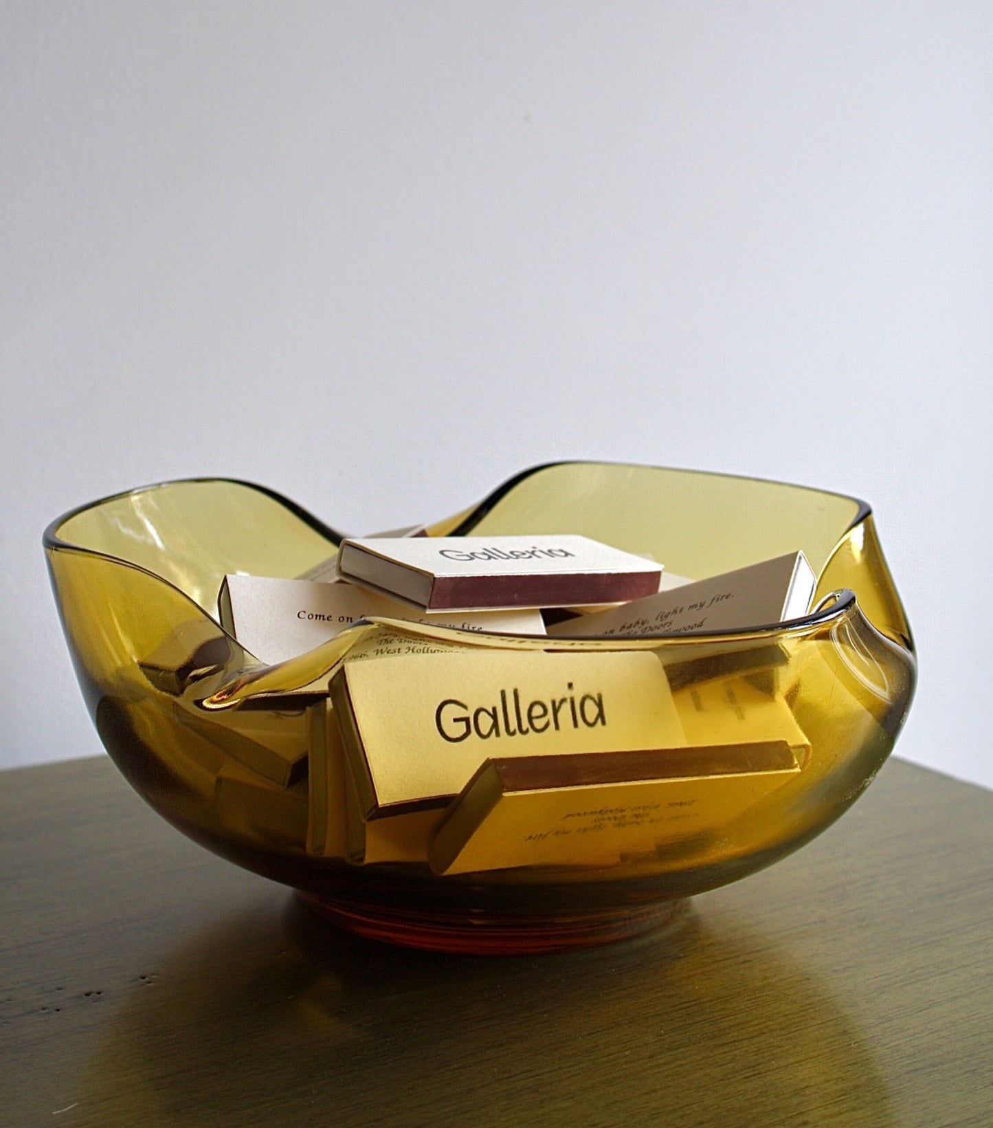 1960's Anchor Hocking's amber glass bowl