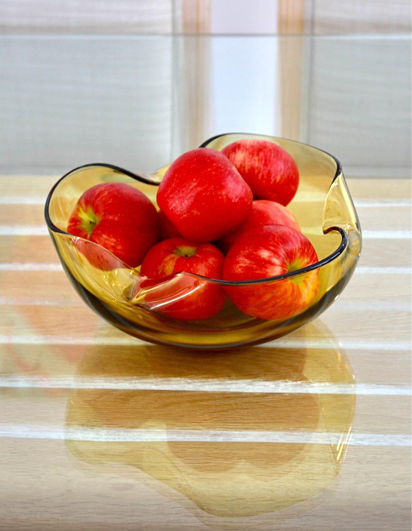 1960's Anchor Hocking's amber glass bowl