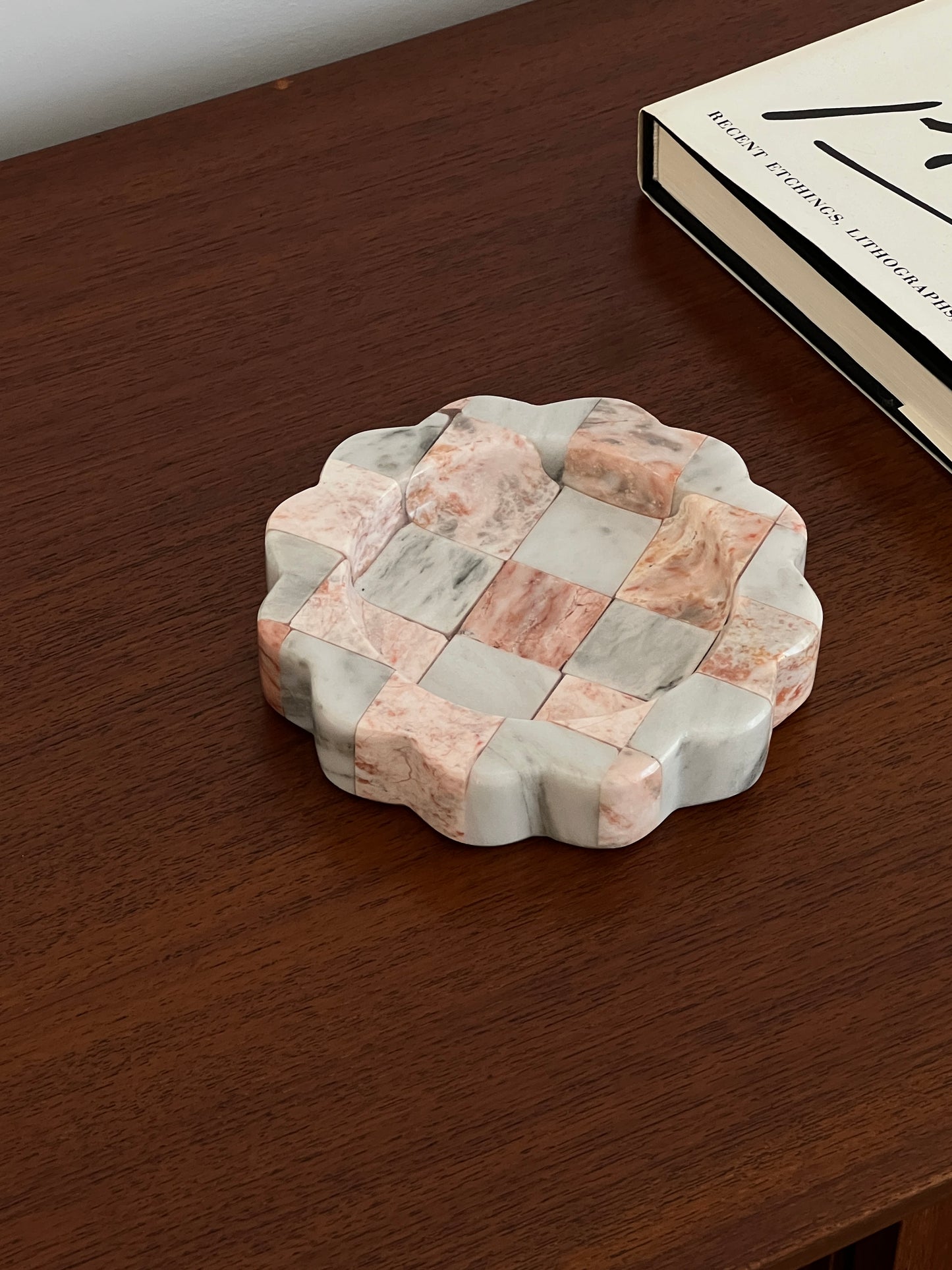 Checkered Onyx & Marble catchall - Parlour