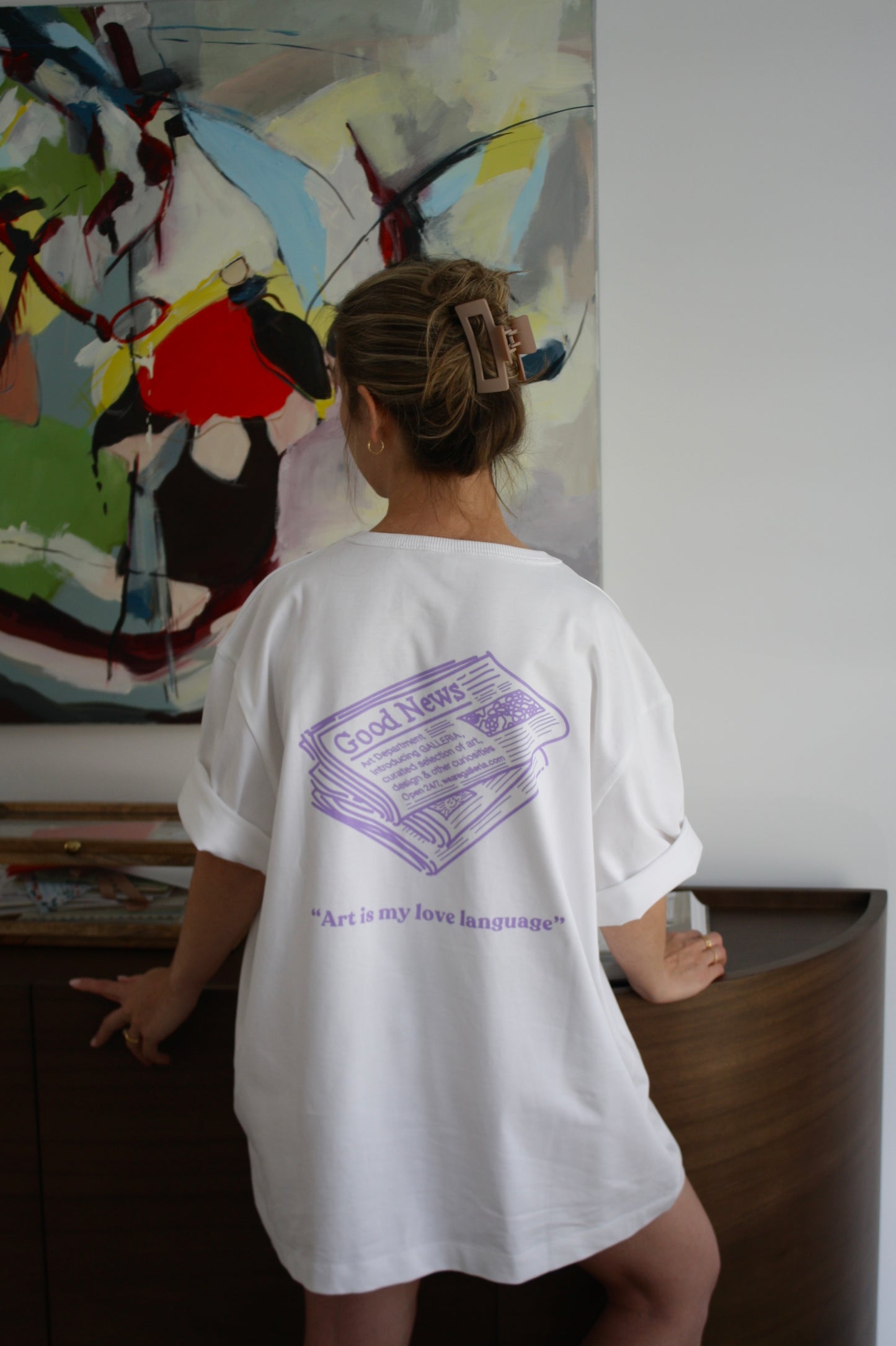 Galleria x KOTN lavender tee
