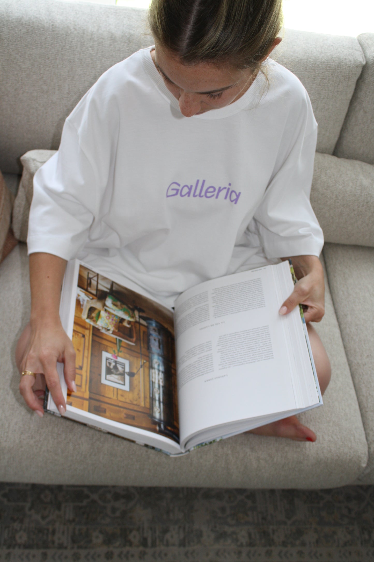 Galleria x KOTN lavender tee