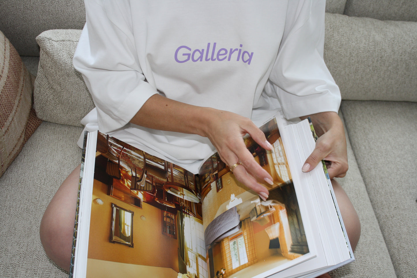 Galleria x KOTN lavender tee