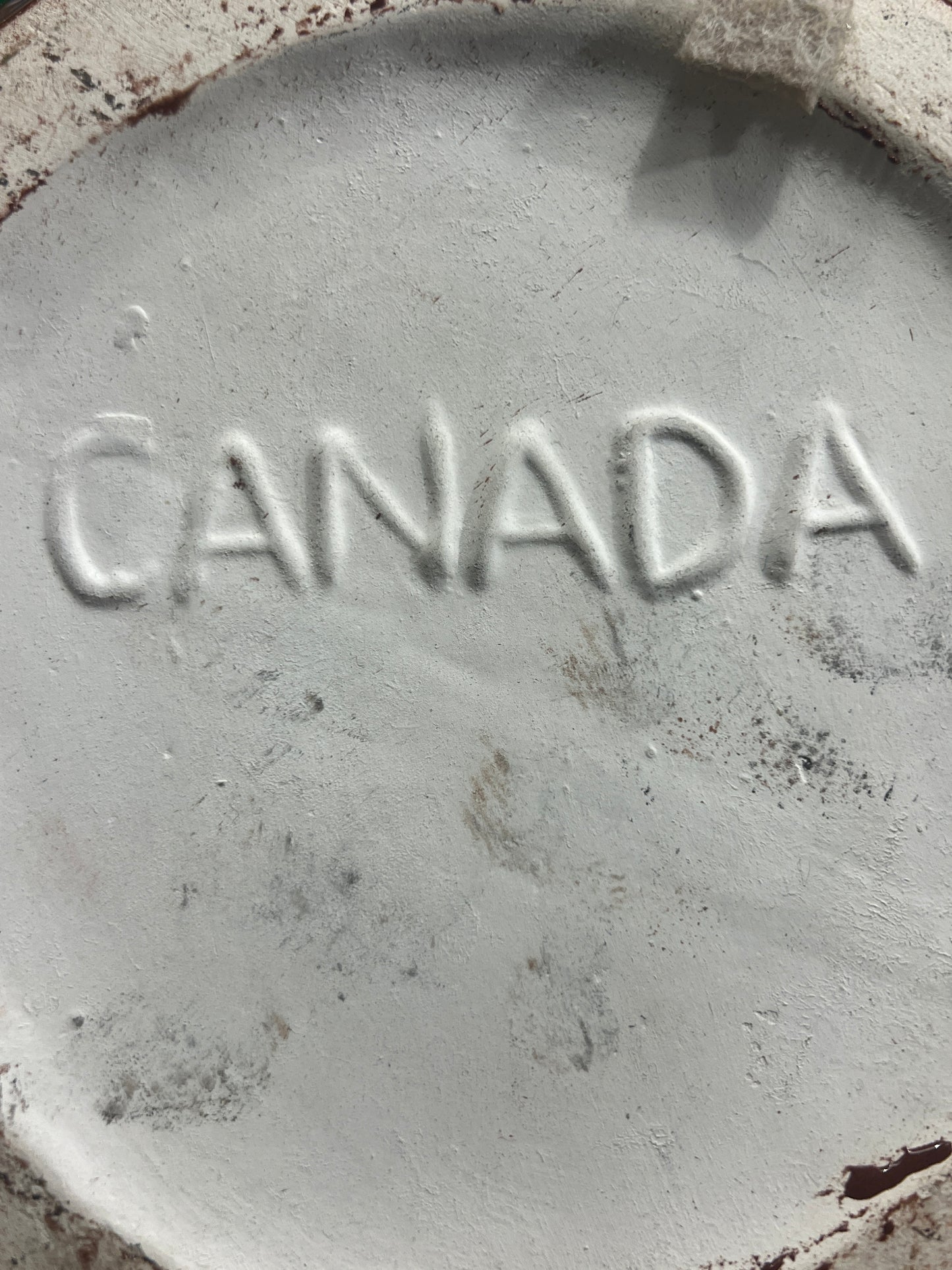 Laurentian pottery vintage lava vase