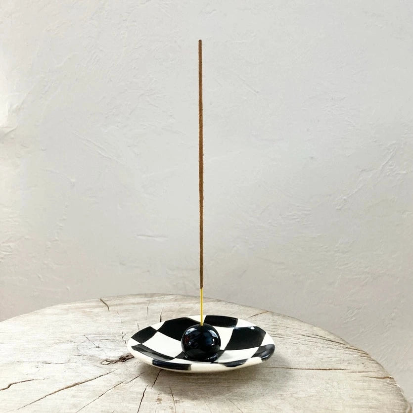 Checkered Incense holder