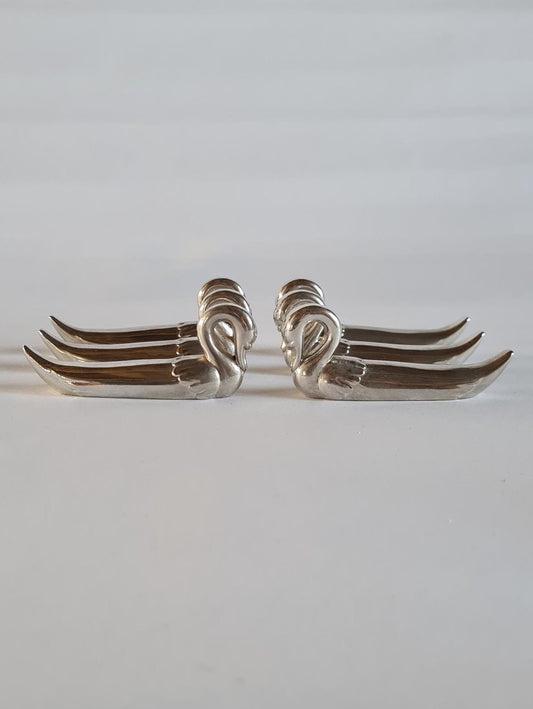 Swan knife rest set, 1970s