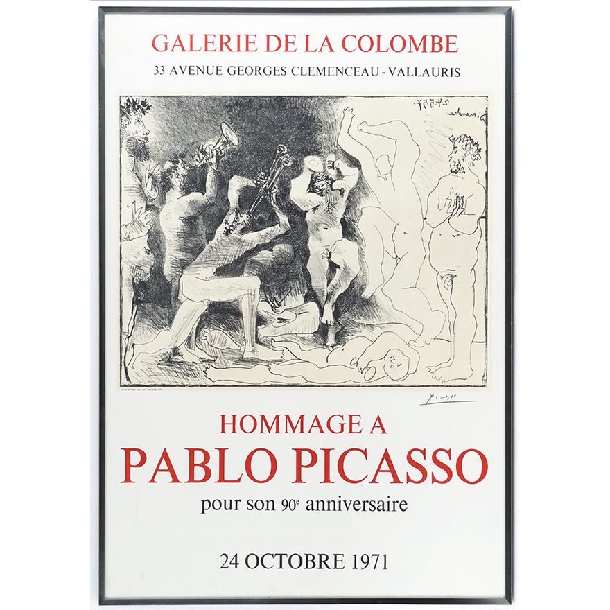 Hommage à Pablo Picasso pour son 90e anniversaire print, 1971