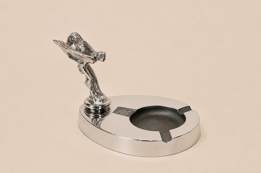 Vintage Rolls-Royce Spirit of Ecstasy Ashtray | Original 1970s