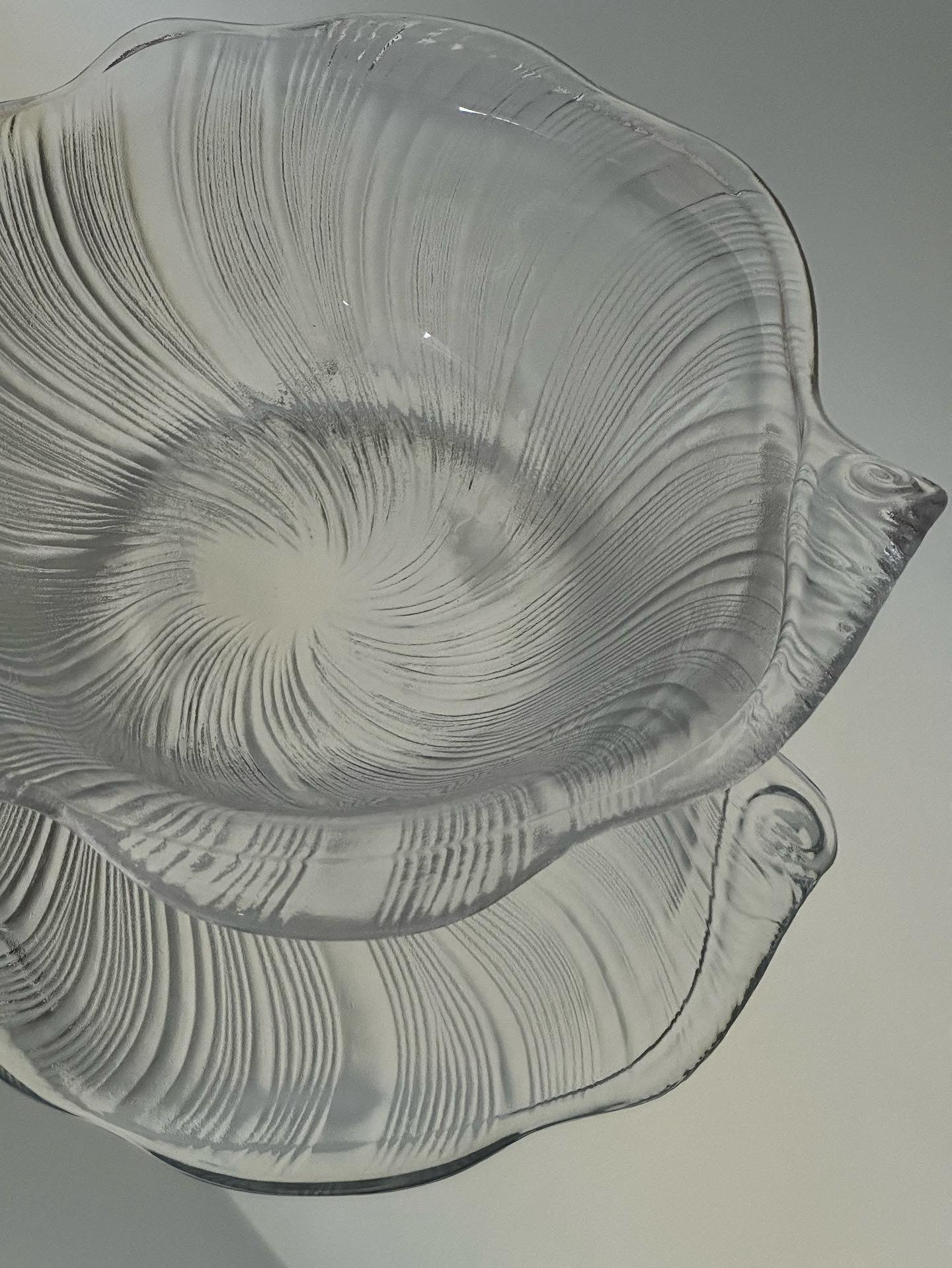 Villeroy & Boch Shell Shaped Crystal Glass Plate