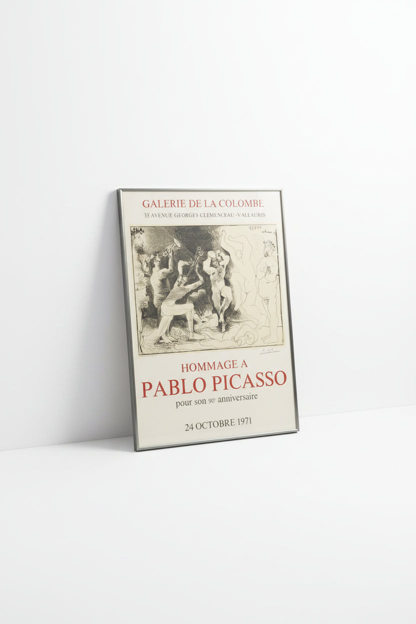 Hommage à Pablo Picasso pour son 90e anniversaire print, 1971