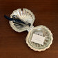 Silver-Plated Shell Butter Dish & matching spoon