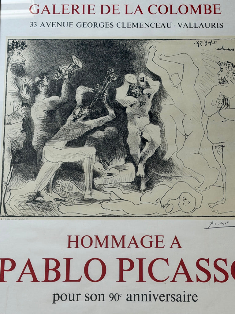 Hommage à Pablo Picasso pour son 90e anniversaire print, 1971