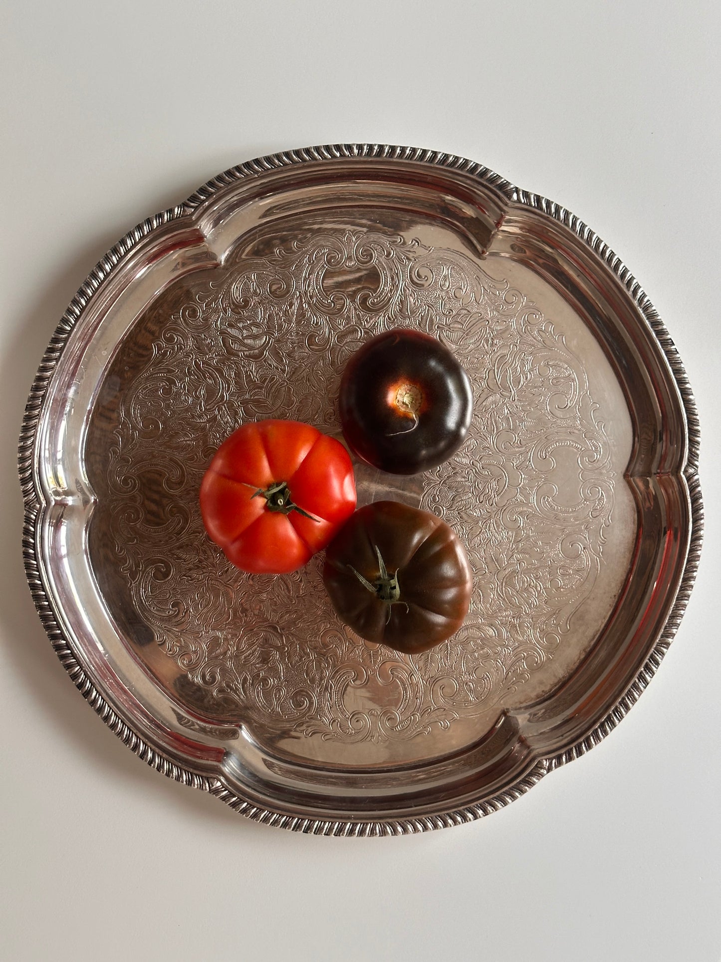 Large Silver Plate Tray