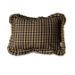 Ruffle Lumbar Pillow in Olive Green Gingham