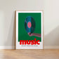 Retro music record Print