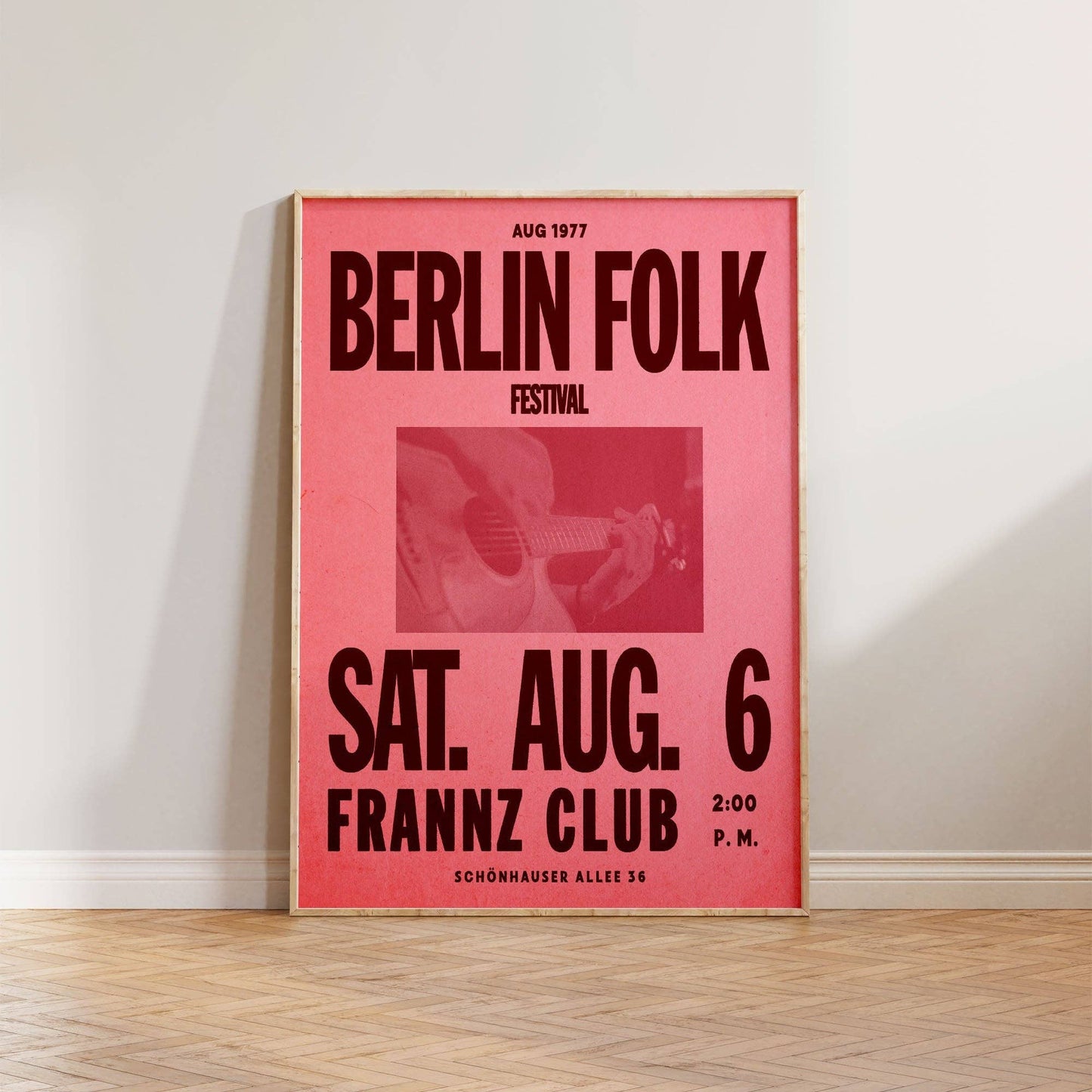 August 1977 Berlin Folk Festival Print