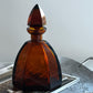 Bohemian Amber Glass Art Deco Decanter 1930s