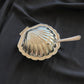 Silver-Plated Shell Butter Dish & matching spoon