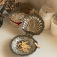 Silver-Plated Shell Butter Dish & matching spoon