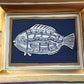 Hermès porcelain ashtray with fish motif, 1970s-1980s