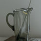 Vintage Hans Christian Wagner smoke glass martini pitcher