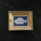 Hermès porcelain ashtray with fish motif, 1970s-1980s